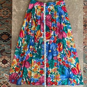 Vintage Lucia Ltd Floral Skirt